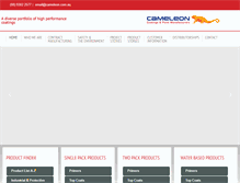 Tablet Screenshot of cameleon.com.au